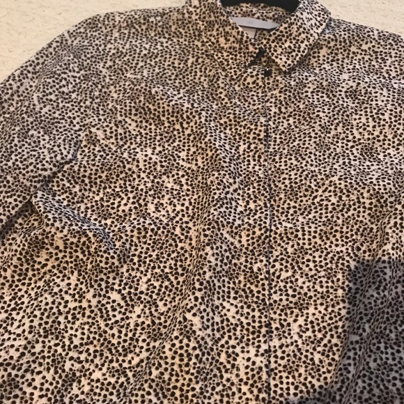 Leopard H &M blouse. Size 2 - Picture 3 of 6